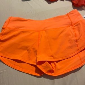 orange hotty hot short